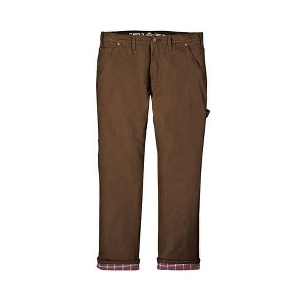 Dickies - Men's Dickies Relaxed Straight Fit Flannel-Lined Carpenter Jean - Walmart.com