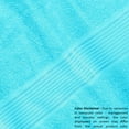 thumbnail image 2 of MALLONI HOME Ultra Soft 6 Pack Cotton Towel Set, Contains 2 Bath Towels 28x55 inch, 2 Hand Towels 16x24 inch & 2 Wash Coths 12x12 inch, Ideal for Everyday use, Compact & Lightweight - Turquoise Blue, 2 of 8
