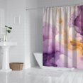 thumbnail image 3 of Colorful Marble Shower Curtain, Abstract Jade Texture Gold Stripes Ombre Shower Curtain, Modern Ink Art Decor Waterproof Fabric Shower Curtain for Bathroom Set with 12 Hooks, 72 X 84, 3 of 4