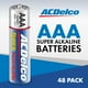 thumbnail image 2 of ACDelco 48 pilas triple AAA, batería súper alcalina de máxima potencia, vida útil de 10 años, 2 of 5