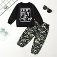 thumbnail image 2 of NIEWTR Toddler Baby Boy Girl Clothes Contrast Color Long Sleeve Sweatshirt Tops and Casual Pants Fall Clothing Set 2PC Long Sleeve Pajamas Set 3 6 9 12 18 24 Months 2T 3T，18-24 Months, 2 of 6