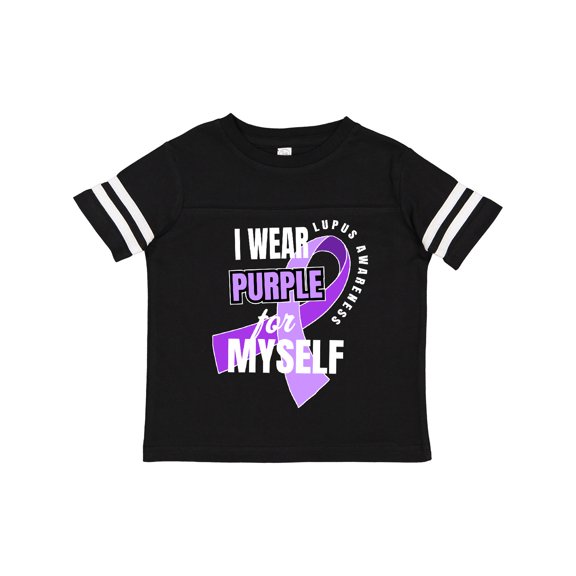 Inktastic I Wear Purple For Myself Lupus Awareness Boys or Girls Toddler T-Shirt