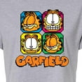 thumbnail image 3 of Garfield - Garfield Pixel Faces - Juniors Cropped Cotton Blend T-Shirt, 3 of 5