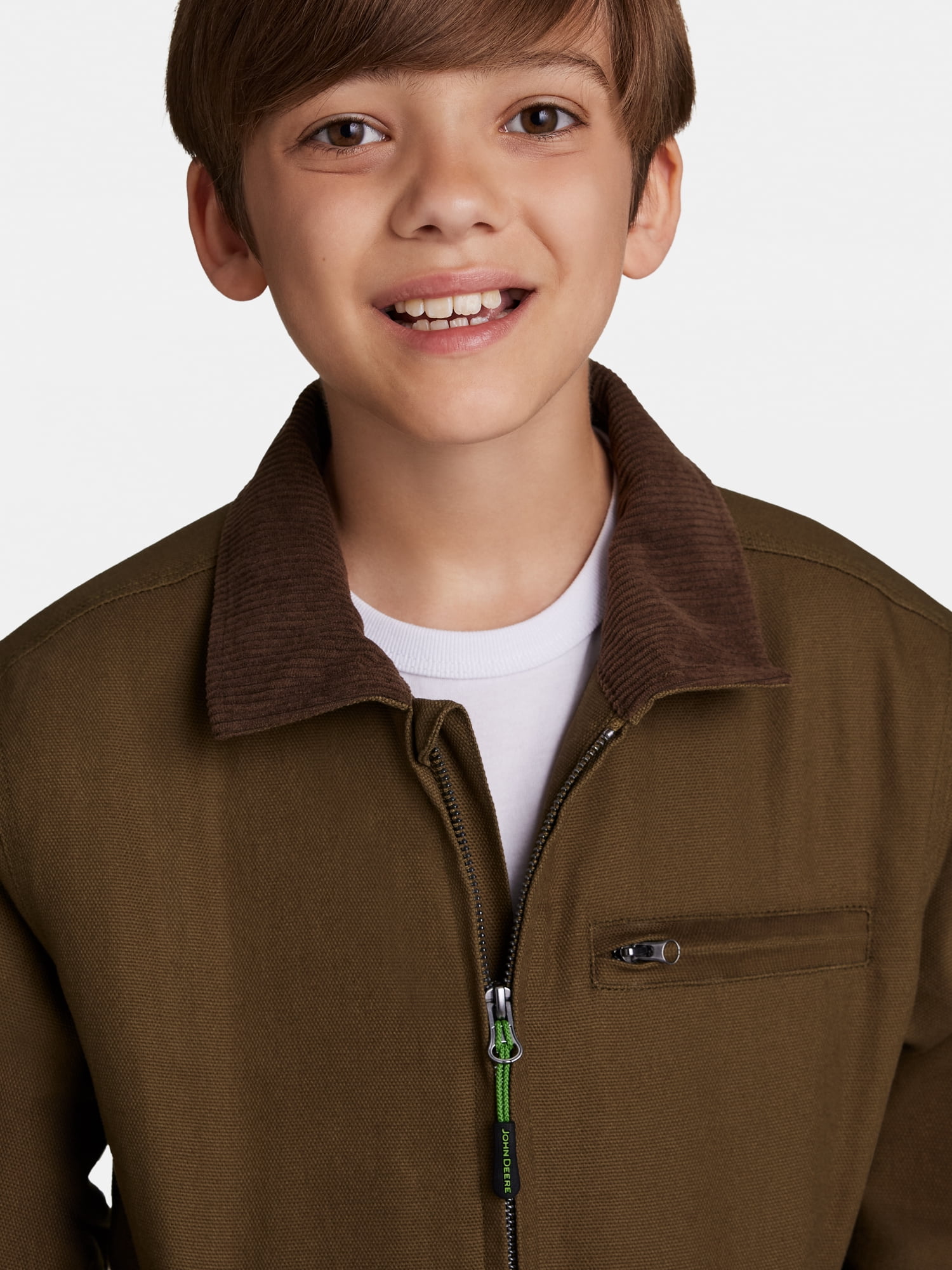 John Deere Boy's Canvas Tractor Jacket, Sizes 4 - 16