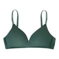 thumbnail image 4 of Sngxgn Wireless Underwire Bra, Push- up Bra, Moderate Coverage(Green,32), 4 of 4