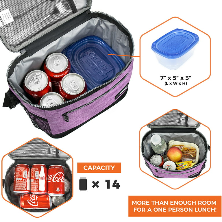 Portable Insulated Lunch Bag Bento Box Cooler Tote for Kids Adult Men Women  