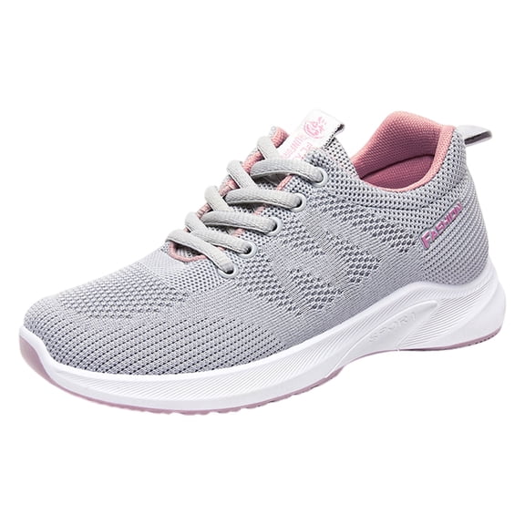 IEMIEMIEM Womens Sneakers Lightweight 2026 Tennis Walking Shoes Sports Running Shoes for Woman Mesh Breathable Gym Fashion Sneakers Athletic Comfortable Casual Shoes Gray 7 Wide