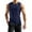 Navy, variant on WTOBBY Men's Fitness Casual Waistcoat Vest Sleeveless Quick-Drying Breathable Design Lightweight For Sports Running Training Activities Summer Beach Comfort Active Wear,Black L