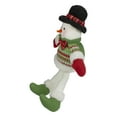 thumbnail image 4 of Northlight 18" Red and Green Sitting Smiling Snowman Christmas Figure, 4 of 5