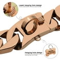 thumbnail image 6 of Pet Artist Luxury 30mm Thick Chain Dog Collar Heavy Duty Large Dog Pet Training Collar Stainless Steel Cuban Link Gold, 6 of 9