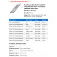 thumbnail image 2 of Door Window Belt Weatherstrip Kit 4 - Compatible with 2008 - 2010 Toyota Highlander Sport Utility 2009, 2 of 2