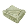 thumbnail image 2 of Superior Fleece Plush Fluffy Soft Blanket, Solid Sage, Throw, 2 of 7