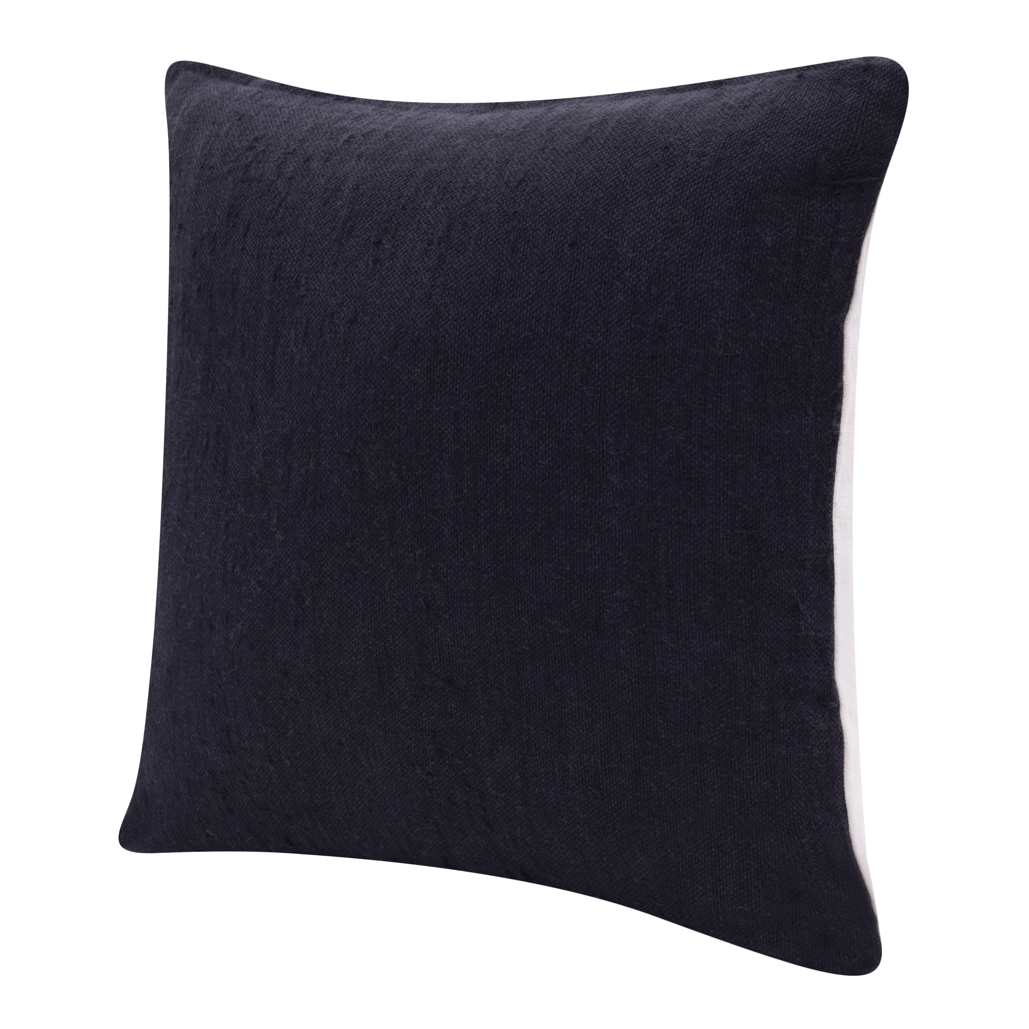 Harlow Hill Stacy Garcia 20" x 20" Onyx Solid Linen Blend Adult Decorative Throw Pillow Cover