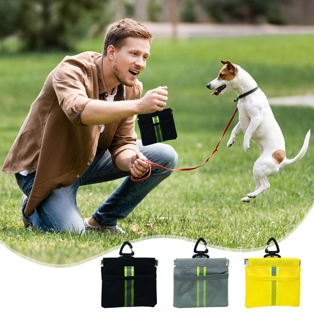 Riñonera para Mascotas | Contenedor de Comida para Perros de Tela Oxford de Gran Capacidad | Cierre con Cordón a Prueba de Fugas | Bolsa de Premios Manos Libres para Caminatas, Senderismo, Camping y
