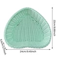 thumbnail image 2 of HLONK Heart Shaped Woven Storage Decorative Wicker For Desktop Organization Containers for Food, 2 of 8