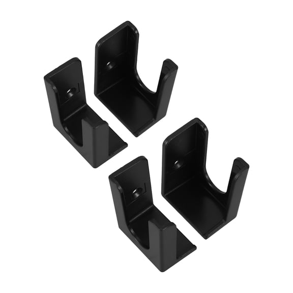 DEEPCRAFF 4Pcs Plastic Wall Mounted Scale Holder Black Minimalist Design for Small Apartment Scale Storage