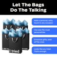 thumbnail image 3 of MilkToast Brands - Juego de 5 bolsas de regalo divertidas de color negro, tama&ntilde;o mediano de 11 x 8 x 4 pulgadas, bolsas de regalo kraft con refranes snarky &ndash; envoltura de regalo r, 3 of 6
