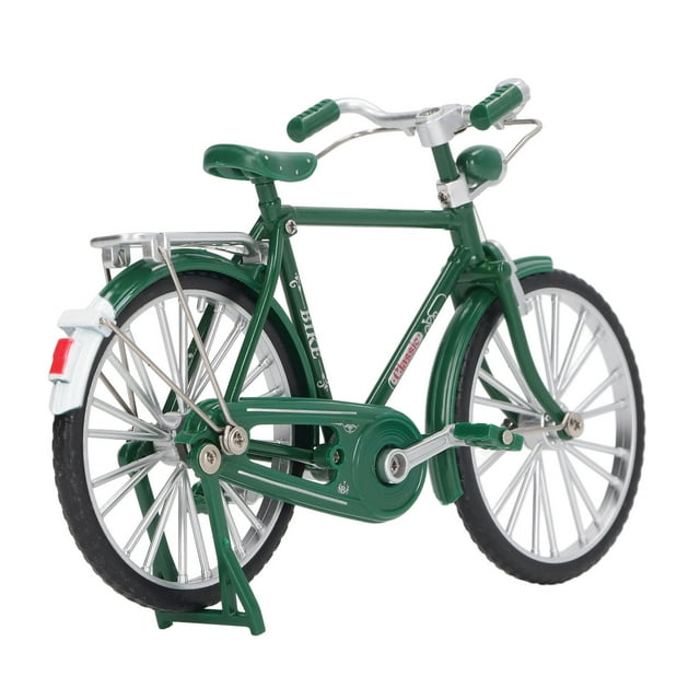1:10 Alloy Bicycle Model, Vintage Miniature Simulation Collection Free Standing Bike Model With Inflator Briefcase