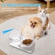 thumbnail image 3 of Comedero para gatos inclinado a 15° Comedero básico para mascotas Platos dobles antiestrés elevados con soporte, 3 of 9