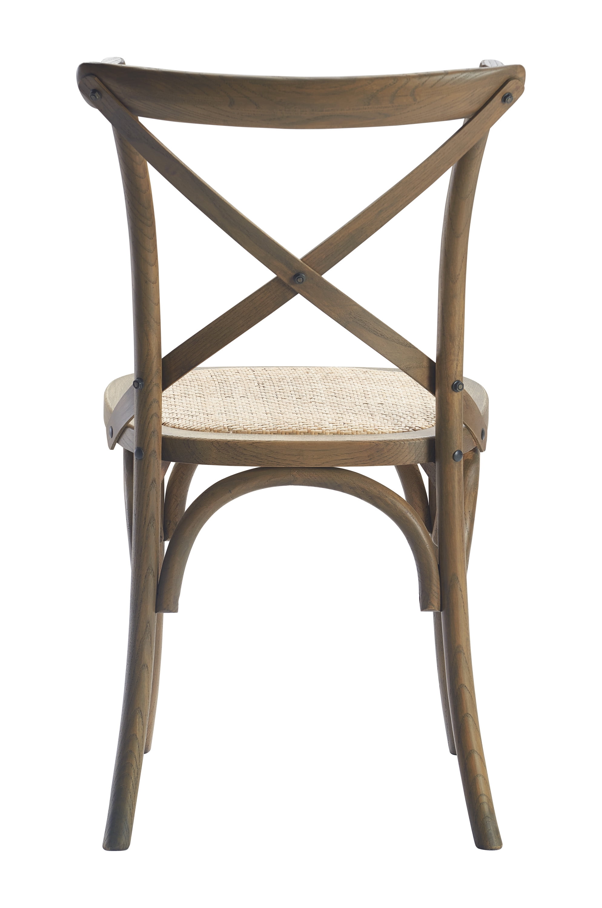 Finch Elmhurst Farmhouse Crossback Dining Chair, Natural Rattan (Set of 2)