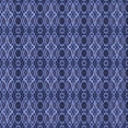 thumbnail image 1 of Ahgly Company Indoor Square Patterned Cornflower Blue Area Rugs, 7' Square, 1 of 6