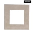 thumbnail image 2 of Smoke Suede Acid Free 16x16 Picture Frame Mats with White Core Bevel Cut for 8x8 Pictures - Fits, 2 of 3