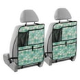 thumbnail image 2 of Pastel hearts green background Kick Mats (159 Pack) - Car Seat Back Protectors, Premium Waterproof Fabric, Reinforced Corners to Prevent Sag, and Mesh Pockets for Large Storage, 2 of 5