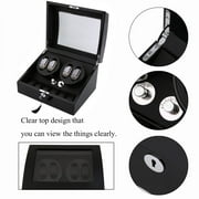 Quiet Automatic Rotation 4+6 Watch Winder Display Box Storage Holder Case