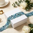 thumbnail image 6 of Self-Adhesive Rhinestone Strips Sky Blue 35.4 X 0.8 in Set of 2 Resin Decorative Trim, 6 of 6