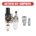 thumbnail image 1 of Compressor Air Filter,Pressure Regulator Trap Pneumatic Oil Water Separator Pump Manual Drainage Supply AC2010-02 ,Long Lasting, 1 of 7
