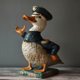thumbnail image 4 of Xihbxyly Adorno de Patos Veteranos, Figura Detallada de Homenaje Militar, Exhibición de Medallas de Servicio Auténticas, Linda Pieza de Decoración para El Hogar, Estante para El Tablero Del Auto, Per, 4 of 7
