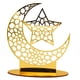 thumbnail image 1 of Style 1 Adorno acrílico Eid Mubarak, Luna hueca de oro, estrella, accesorio artesanal para el hogar, fiesta islámica musulmana, suministros de decoración de Ramadán, 1 of 5