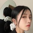 thumbnail image 6 of INS Lolita Lace Scrunchies Flower Temperament Hair Rope Large Lace Hair Ban, 6 of 10