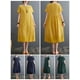 thumbnail image 4 of Vestido, Vestido suelto de mujer con bolsillos Manga corta Vestido informal de vacaciones Abody XX-grande, 4 of 7