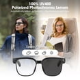 thumbnail image 6 of AI Smart Glasses with Camera & ChatGPT, Hands-Free1080P Video, Real-Time Translation, 7H Playtime, Open-EarAudio, Detachable Lenses for Travel Vlog, 6 of 11