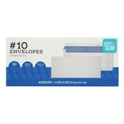 Pen+Gear #10 Business Envelopes, 20 lb. White, Privacy Tint, 4-1/8 inX 9-1/2 in, Peel & Stick, 40-Count