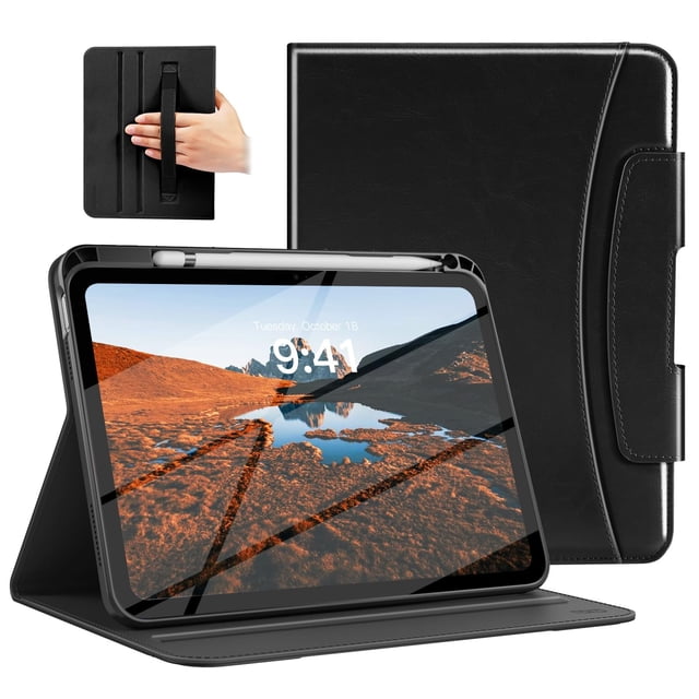 Funda MoKo para iPad de 11 pulgadas (2025/2022) con soporte para lápices, color negro