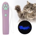 thumbnail image 4 of Pet Cat Claw Print Teaser Toy Projector Pen for Pet Playing Interactive Funny Exercise Training Toys(Purple ), 4 of 9