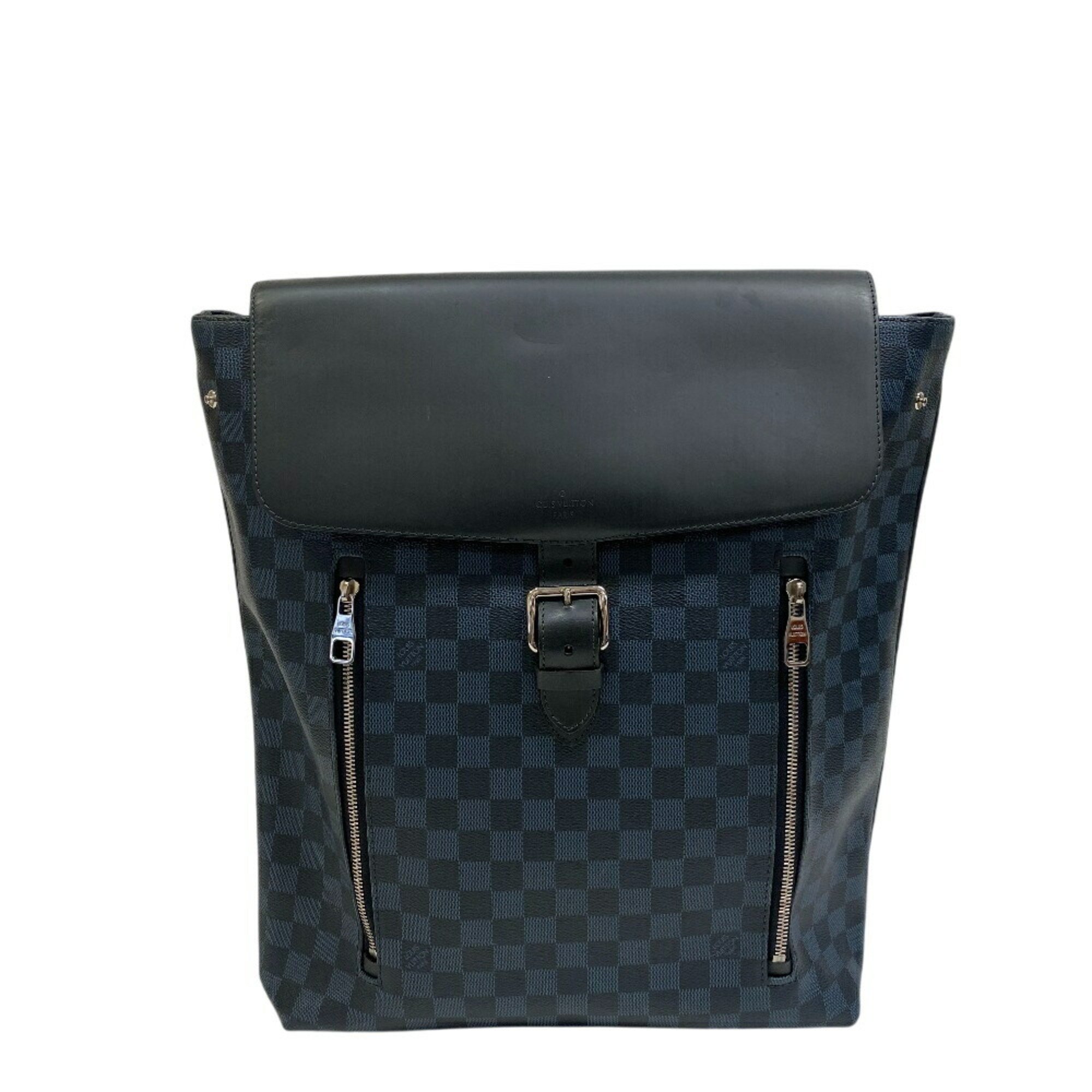 Louis Vuitton Newport Damier Cobalt Backpack Daypack Bag Louis Vuitton Discovery Backpack Damier Cobalt Race PM Blue  main image 4