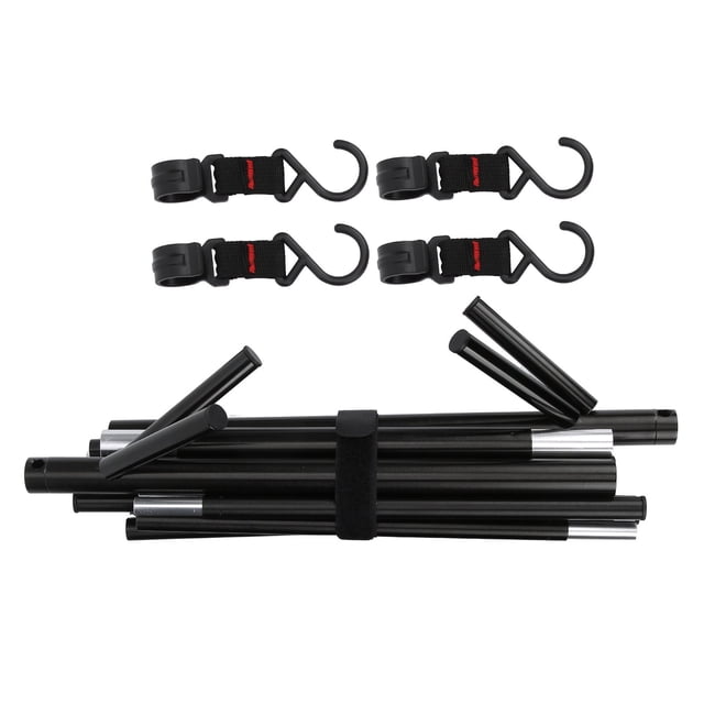 Trípode de almacenamiento triangular corto para exteriores, estante de secado para acampada, colgador de utensilios de cocina