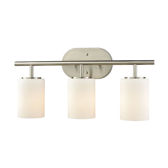 Elk Home 20-Inch Wide Pemlico Vanity Light, Transitional, Satin Nickel