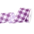 thumbnail image 1 of Cinta de cuadros Uxcell de 2.5" x 10 yardas con borde alambrado para envolver regalos en violeta, 1 of 6