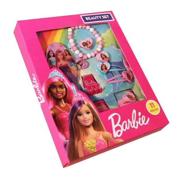 TDL Barbie Princess Beauty Doll Playsets, Pink, 11 Pieces