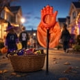 thumbnail image 4 of Halloween Candy Bag with Handle – Spacious Trick - or - Treat Storage, Festive Party Prop & Decoration, Comfortable Grip, Multi - Use Halloween Costume Accessory,Orange A, 4 of 7