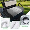 thumbnail image 5 of Golf Cart Seat Covers for 2 Seater, Black Gray Ombre Soft Microfiber Cart Seat Towel Blanket, Vintage Country Wooden Absorbent Breathable Non Slip Bench Seats Protector for Golf Course 51"x31", 5 of 9