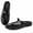 Black, variant on Women's Jelly Mesh Sandals Slip On Slides Closed Round Toe Design, Waterproof Summer Beach Shoes for Women