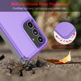 thumbnail image 2 of For Samsung Galaxy S24 FE Phone Case, Ebizware Shockproof Case Military Grade Heavy Duty Full Body Protection Rugged Cover for Galaxy S24 FE, Purple, 2 of 5