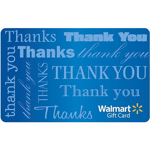Thank You Text Gift Card Walmart Com Walmart Com