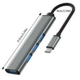 thumbnail image 2 of Ainf USB C To 4 Port USB 3.0 Hub Type C Splitter Adapter For Laptop/Tablet Device Expansion, 2 of 3