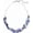 13-Blue, variant on Crystal Layered Statement Necklace For Women - Choker Necklace with Chunky Silver Chain, Birthday Gifts For Women[t1402]